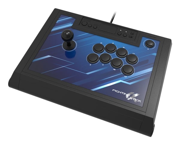 Miniatyrbillede 1 af 9: Hori Fighting Stick α Sort USB Kamppind PC, PlayStation 4, PlayStation 5