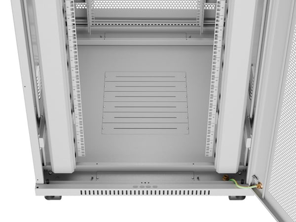 Miniatyrbillede 3 af 11: Lanberg FF01-8027-23SL stativ 27U Fritstående reol Grå