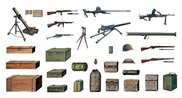Miniatyrbild 2 av 5: Italeri 0407 delar och tillbehör till skalmodell Byggsats