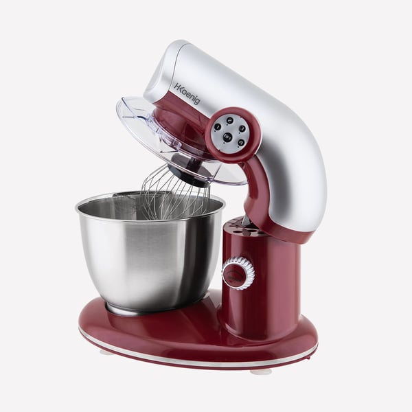 H.Koenig KM80 Stativmixer 1000 W Röd, Rostfritt stål