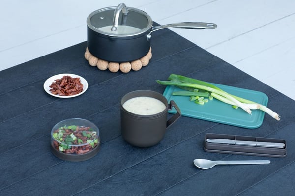 Brabantia Make & Take Rund Kop 0,6 L Grå, Transparent 1 stk