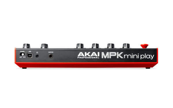 Akai MPK Mini Play Mk3 MIDI-keyboard 25 taster USB Sort, Rød
