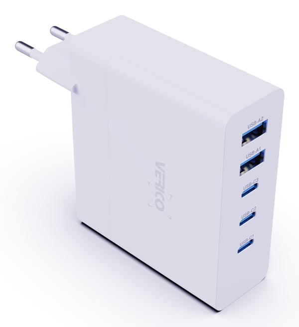 Verico 4OJ-ABGWE1-N1 oplader til mobil enhed Laptop, Smartphone, Tablet, Telefon Hvid Vekselstrøm Hurtig opladning Indendørs