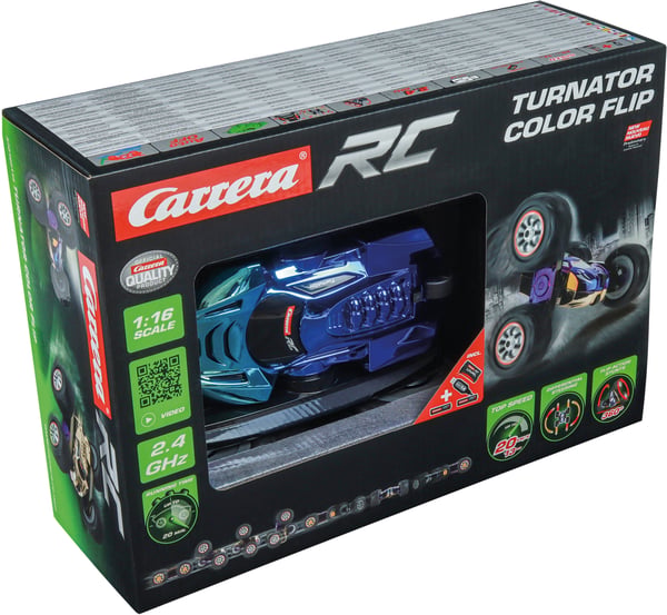 Miniatyrbild 4 av 11: Carrera 370162114 radiostyrd modell Stuntbil Elmotor 1:16