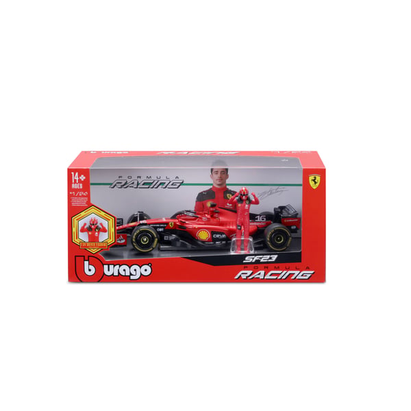 BBURAGO Ferrari Sf-23 #16 Charles Leclerc F1 2023 Modellsportbil Förmonterad 1:24 BBURAGO Ferrari Sf-23 #16 Charles Leclerc F1 2023 Modellsportbil Förmonterad 1:24