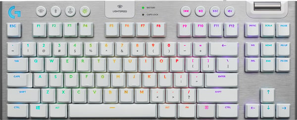 Logitech G 920-009663 tastatur Spil RF trådløs + Bluetooth QWERTY Nordisk Hvid Logitech G 920-009663 tastatur Spil RF trådløs + Bluetooth QWERTY Nordisk Hvid