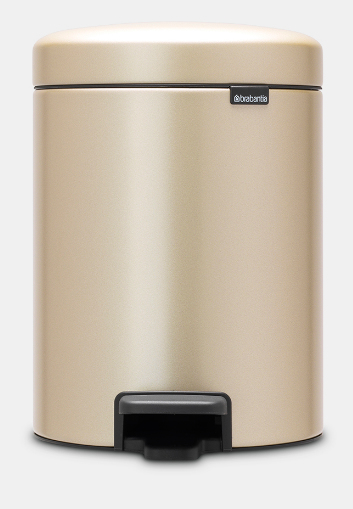Miniatyrbillede 1 af 6: Brabantia 304446 skraldespand 12 L Rund Champagne