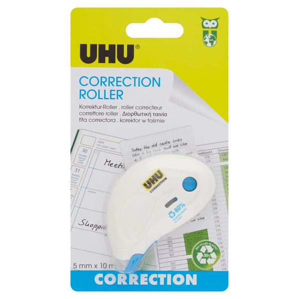 UHU Roller Compact korjausnauha 10 m Valkoinen 1 kpl