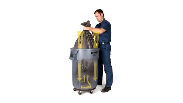 Rubbermaid FG263200WHT jätekori Pyöreä Muovi Harmaa