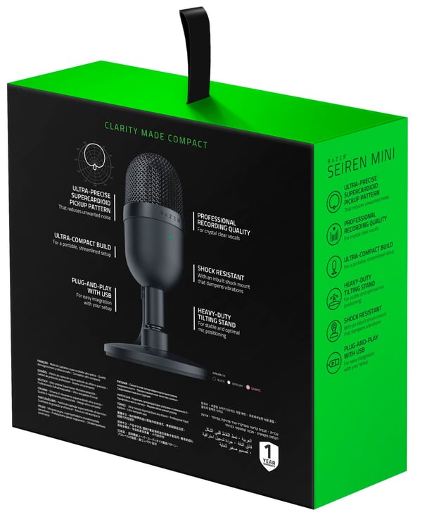 Razer Seiren Mini Svart Bordsmikrofon