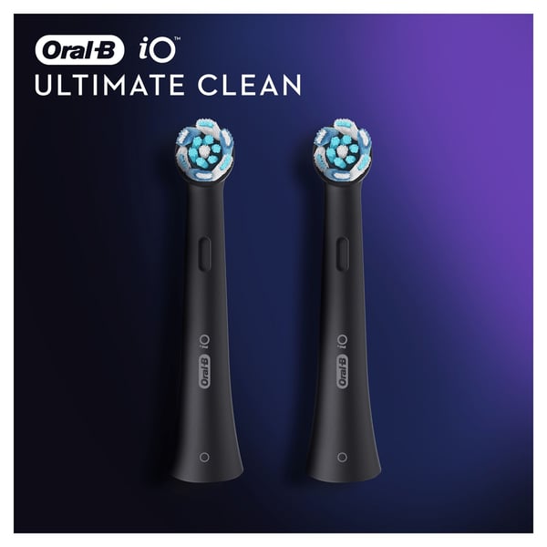 Oral-B iO Ultimate Clean 80335625 børstehoved til elektrisk tandbørste 2 stk Sort