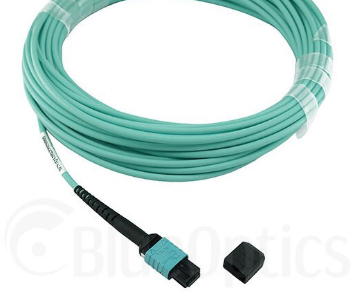 Miniatyrbillede 5 af 7: BlueOptics 00VX003-BN-BO InfiniBand og fiberoptisk kabel 10 m MTP Turkisfarve