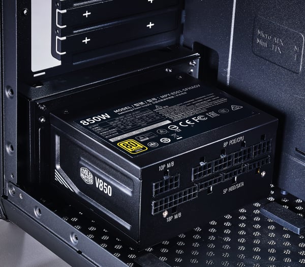 Miniatyrbillede 9 af 14: Cooler Master V850 SFX Gold enhed til strømforsyning 850 W 24-pin ATX Sort