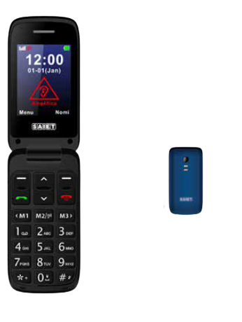 Saiet SCUDOtre 6,1 cm (2.4") 100 g Blå, Grafit