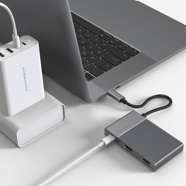 Miniatyrbillede 9 af 13: HyperDrive HD-G206 dockingstation USB 3.2 Gen 2 (3.1 Gen 2) Type-C Aluminium
