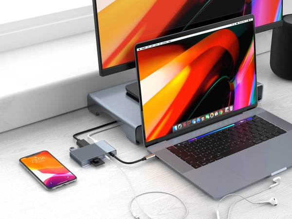 Miniatyrbillede 2 af 13: HyperDrive HD-G206 dockingstation USB 3.2 Gen 2 (3.1 Gen 2) Type-C Aluminium