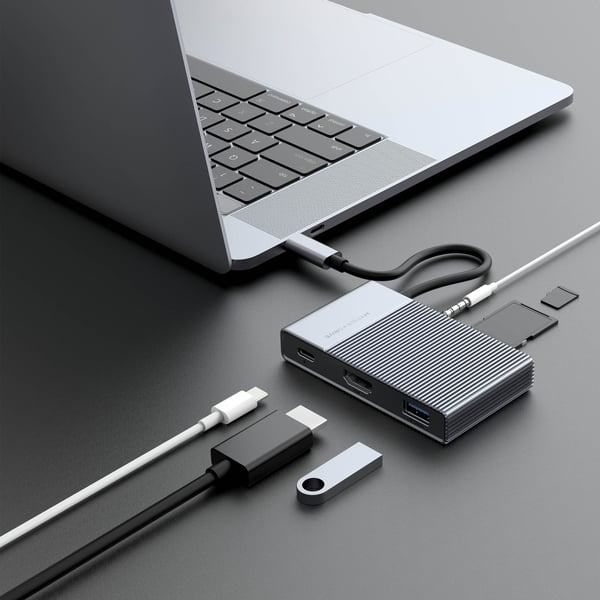 Miniatyrbillede 3 af 13: HyperDrive HD-G206 dockingstation USB 3.2 Gen 2 (3.1 Gen 2) Type-C Aluminium