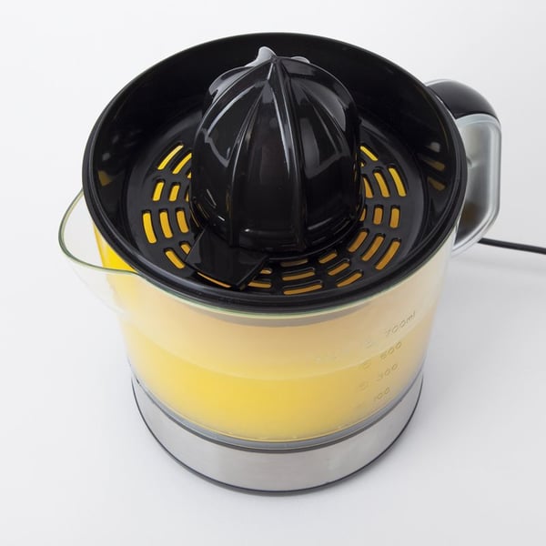 Miniatyrbillede 4 af 5: JATA EX421 citruspresser og juicemaskine Manuel juicer 40 W Sort, Rustfrit stål, Transparent