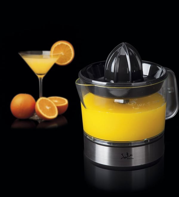 Miniatyrbillede 3 af 5: JATA EX421 citruspresser og juicemaskine Manuel juicer 40 W Sort, Rustfrit stål, Transparent