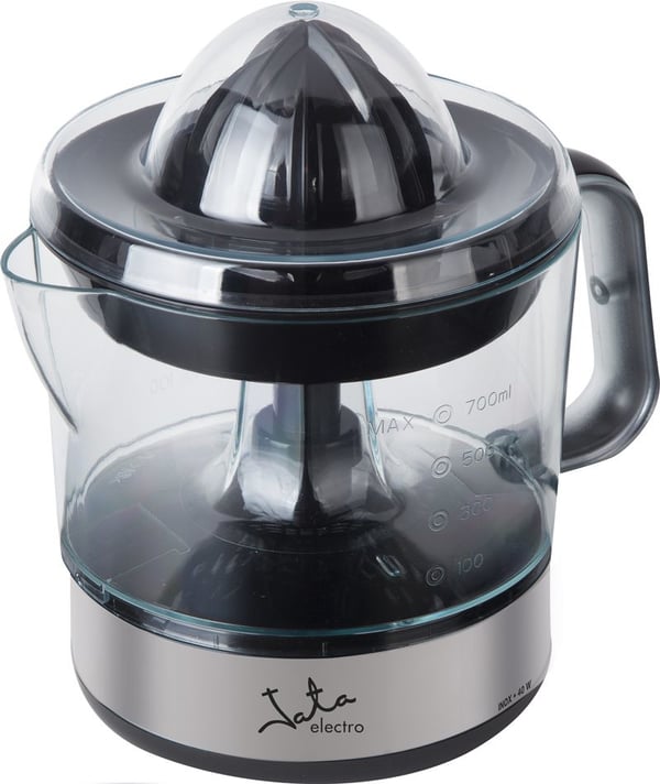 JATA EX421 citruspresser og juicemaskine Manuel juicer 40 W Sort, Rustfrit stål, Transparent