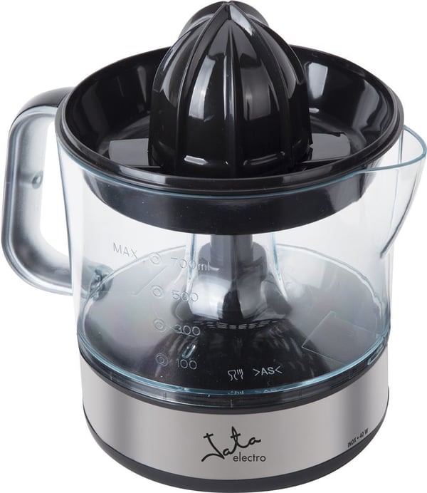 JATA EX421 citruspresser og juicemaskine Manuel juicer 40 W Sort, Rustfrit stål, Transparent