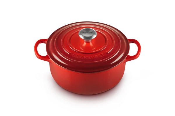 Miniatyrbild 5 av 5: Le Creuset Signature 3,3 l Rund Röd