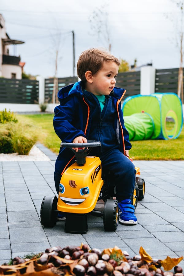 Miniatyrbillede 8 af 11: Falk 215C Gynge- og ride-on-legetøj Traktor til at ride på