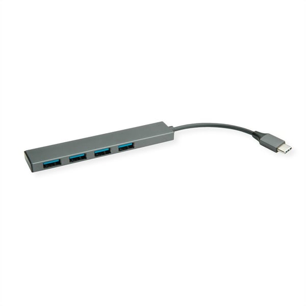 ROLINE 14.02.5052 interface hub USB 3.2 Gen 1 (3.1 Gen 1) Type-C 5000 Mbit/s Grå