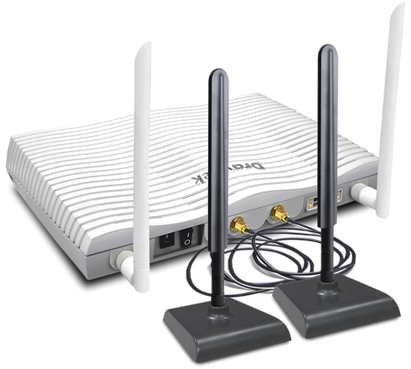 DrayTek Vigor 2866L trådlös router Gigabit Ethernet Dual-band (2,4 GHz / 5 GHz) 4G Vit
