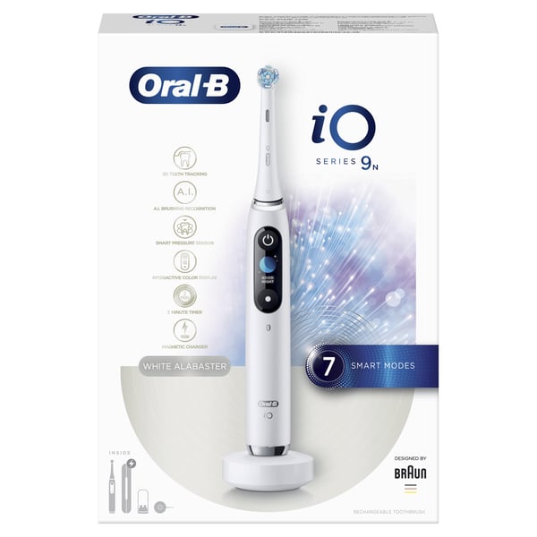 Miniatyrbild 8 av 13: Oral-B iO Series 9n Vuxen Vibrerande tandborste Vit