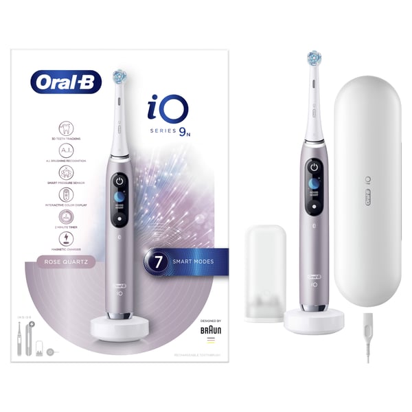 Miniatyrbillede 1 af 13: Oral-B iO Series 9n Voksen Vibrerende tandbørste Hvid
