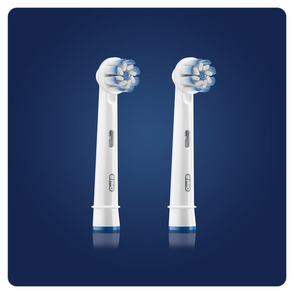 Oral-B Sensitive Clean Clean & Care Brush Heads 2 stk Hvid