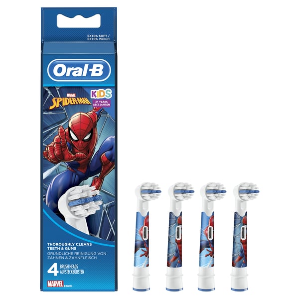 Oral-B Kids 80339181 børstehoved til elektrisk tandbørste 4 stk Flerfarvet Oral-B Kids 80339181 børstehoved til elektrisk tandbørste 4 stk Flerfarvet