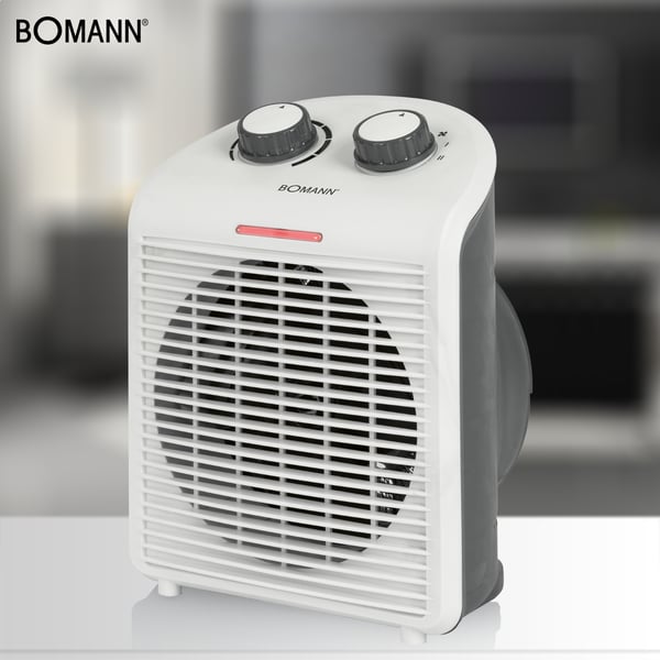 Pikkukuva 3 / 3: Bomann HL 6040 CB Sisätila Valkoinen 2000 W Sähkökäyttöinen lämpötuuletin