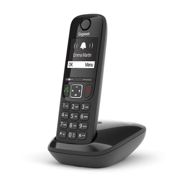 Gigaset AS690 Analoginen/DECT-puhelin Soittajan tunnistus Musta