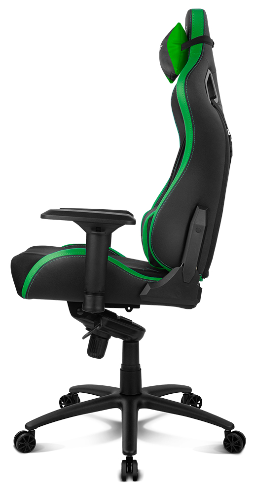 DRIFT DR500 PC-spelsstol Stoppad och vadderad sits sits Svart, Grön