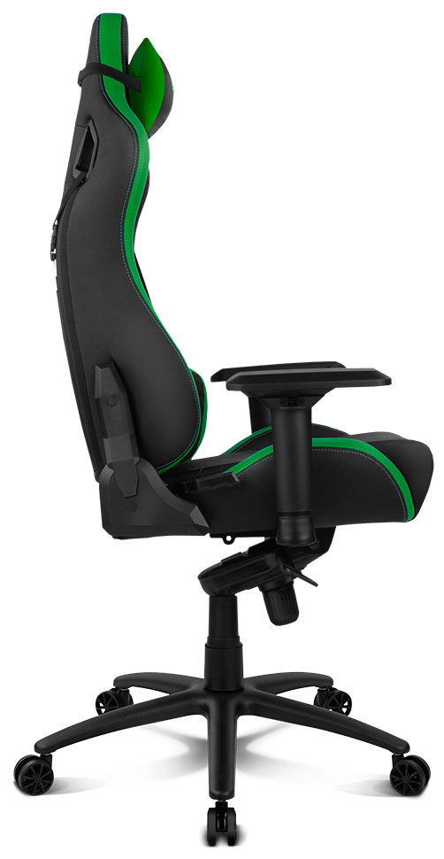 DRIFT DR500 PC-spelsstol Stoppad och vadderad sits sits Svart, Grön
