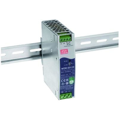 MEAN WELL WDR-60-24 strømadapter og vekselret 60 W