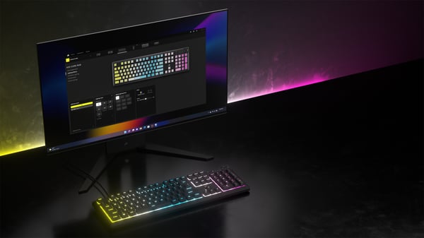 Miniatyrbillede 8 af 8: Corsair CH-9226D65-DE tastatur Spil USB QWERTZ Tysk Grå