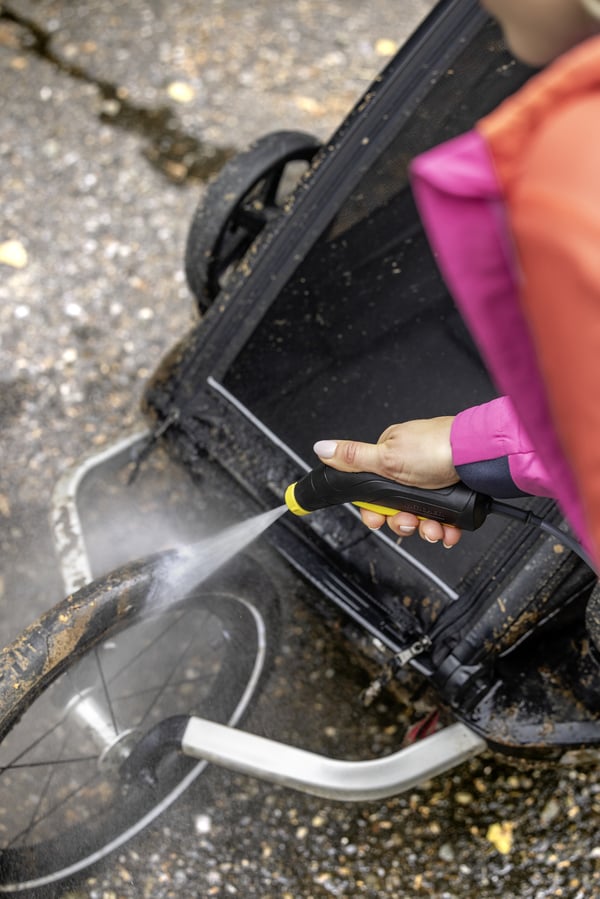 Kärcher OC 3 FOLDABLE högtryckstvätt Kompakt Batteri 120 l/h Svart, Vit, Gul