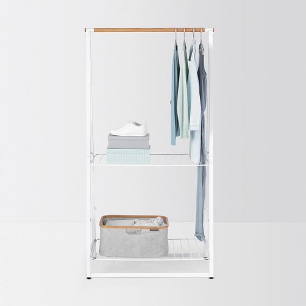 Miniatyrbillede 5 af 9: Brabantia 118265 tørrestativ Fritstående stativ Hvid