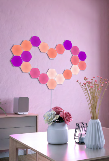 Miniatyrbillede 3 af 3: Nanoleaf NL42-6002HX-15PK stemningsbelysning