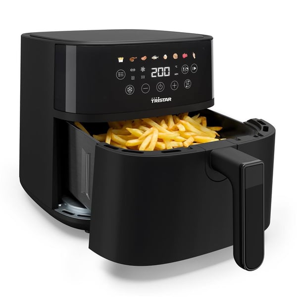 Miniatyrbild 3 av 4: Tristar FR-9060 fritös Single 6 l Fristående 2000 W Varmluftsfritös Svart