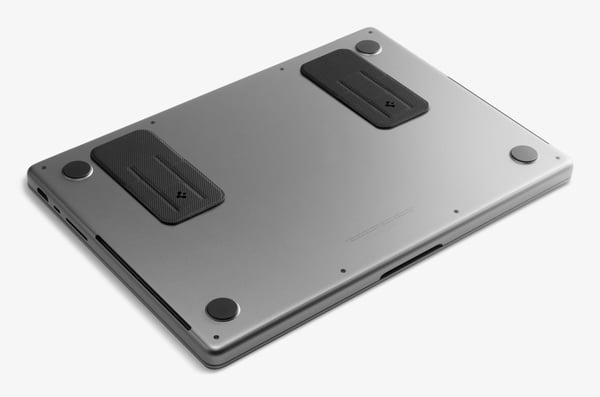 Spigen AMP10402 Ställ för bärbara datorer Ställ till bärbara datorer Svart, Grå