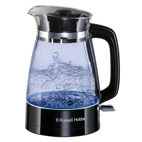 Russell Hobbs 26080-70 vattenkokare 1,7 l 2400 W Svart, Transparent