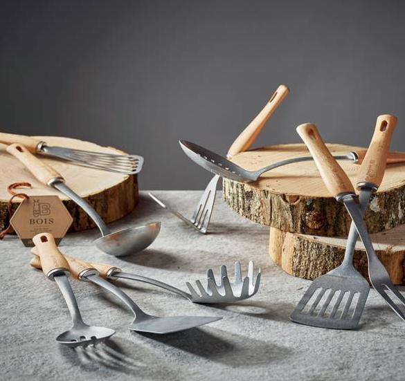 Miniatyrbild 1 av 2: de Buyer 2701.06 stekspade Slickepott Rostfritt stål, Trä 1 styck