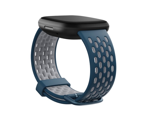 Fitbit FB174SBNVGYL Smart bærbart (wearable) tilbehør Band Blå, Grå Aluminium, Silikone Fitbit FB174SBNVGYL Smart bærbart (wearable) tilbehør Band Blå, Grå Aluminium, Silikone