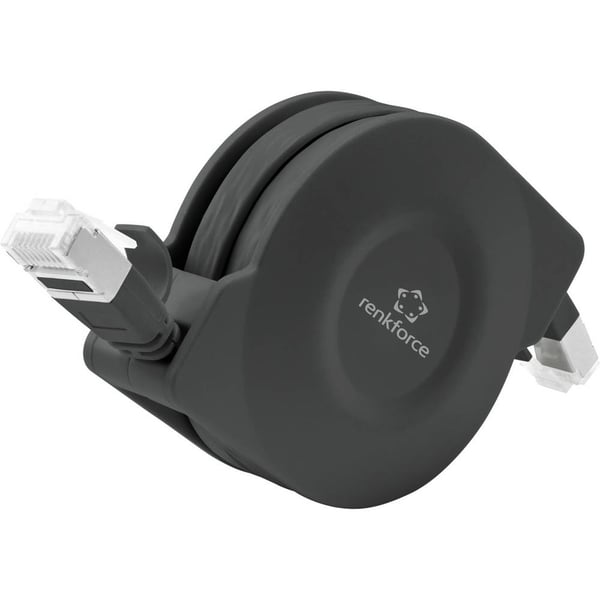 Miniatyrbillede 1 af 5: Renkforce RF-4476386 netværkskabel Sort 1,5 m Cat6a U/FTP (STP)