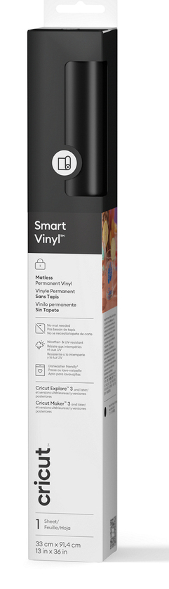 Pikkukuva 1 / 2: Cricut Smart Vinyl Kiinteä Musta Matta