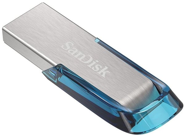 Miniatyrbillede 4 af 5: SanDisk Ultra Flair USB-nøgle 128 GB USB Type-A 3.2 Gen 1 (3.1 Gen 1) Blå, Sølv